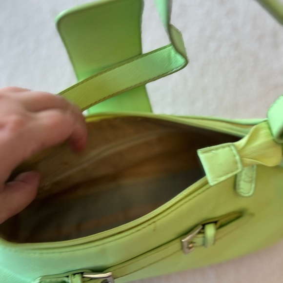 NWT Vintage Y2K Chartreuse Baguette Bag - Picture 9 of 16